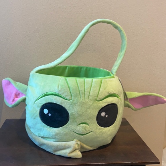 Other Star Wars Baby Yoda Easter Basket Green Medium Bunny Ears Jumbo